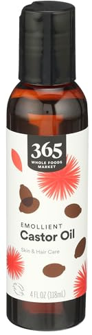 365 by Whole Foods Market, Emollient Castor Oil, Skin & Hair Care, 4 Fl Oz