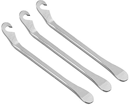 BlueSunshine Bicycle Tire Lever - Premium Hardened Stainless steel Levers to Repair Bike Tube - Must Have Tool Kit for Road Bicyclist - Set of 3