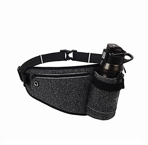 CLAPE Unisex Hüfttasche mit Flaschenhalter Sport Trinkgürtel Laufen Hydration Band mit Wasser Flaschen Verstellbar Waistpack Jogging Running Gürteltasche Herren Großer Umfang