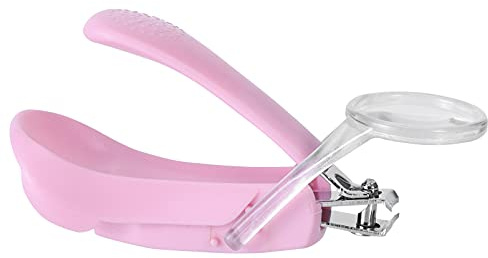 VICASKY Tagliaunghie per Ragazzo Ragazza Lente D'ingrandimento, Design Ergonomico in Metallo Inossidabile e Abs, Cura Unghie Sicura per Ragazzo e Ragazza