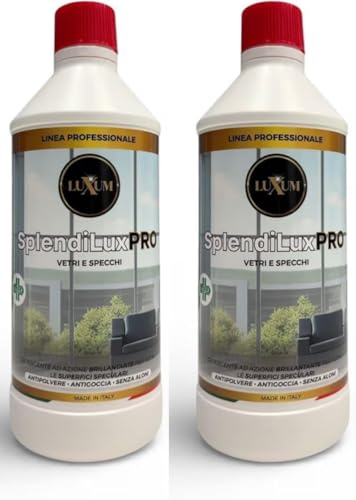 SplendiLux PRO Detergente lucidante per vetri e specchi HACCP – 2 × 750 ml