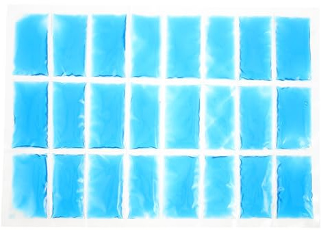 OSOLADY Impacchi refrigerante riutilizzabili per Il Pranzo - Impacco Freddo Flessibile - Perfetto per Campeggio, Feste, Palestra - Sottile e Portatile 14,76x10,43x0,12 Pollici