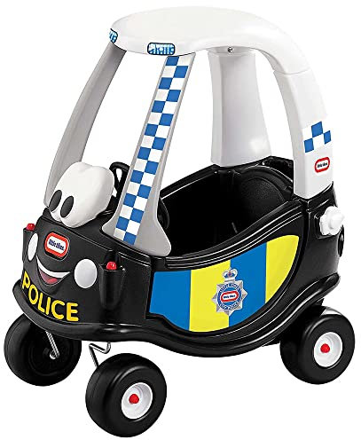Little Tikes Patrol Police Cozy Coupe - Ride-On Buggy Toy for Toddlers - With Working Door, Removable Floor & Horn - Encourages Creative Play - For Ages 18 Months to 5 Years