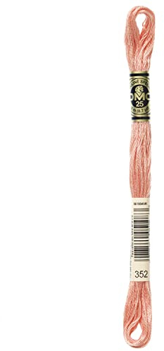 Bulk Buy: DMC Thread Six Strand Embroidery Cotton 8.7 Yards Light Coral 117-352 (12-Pack)