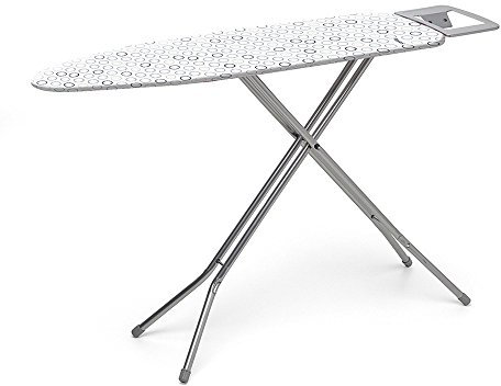 Rayen | Tabla de planchar | Gama Basic | Tablero de metal expandido | Funda algodón y poliéster | Tacos Patas antideslizantes de caucho | Medidas: 113x34x5.5 cm