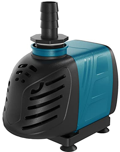 Uniclife Aquarium 550 GPH Submersible and Inline Water Pump 45W 6.5ft High Lift AC 120 V Quiet Compact Return Pump with 6 ft. Power Cord for Fish Tanks Pond Waterfalls Fountains Sumps and Gardens