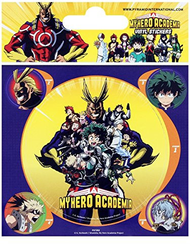 My Hero Academia PS7392 Vinyl-Aufkleber, Mehrfarbig, 10 x 12.5 cm