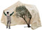 AFP Winterschutz Vlieshaube XXXL Mediterran EXTREM, beige, H: 340cm, Ø 250c, 140g/qm extrem stark, Kübelpflanzensack/Robuster Frostschutz Olive Palme/Kordel & Reißverschluss / 2 Jutesäckchen gratis