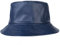 ZLYC Unisex Fashion Bucket Hat PU-Leder Regenhut wasserdicht Fischerhüte(Marineblau)