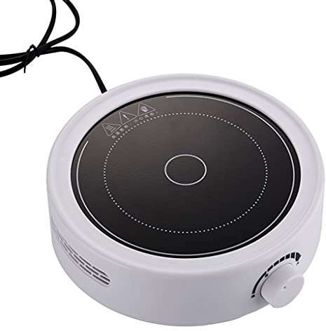 GaoYunQin Electric Ceramic Stove, Small Mini Home Tea Stove, Portable 750W Electric Mini Stove Hot Plate Multifunction Intelligent Silent for All Teapot (Color : White)