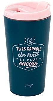 Mr. Wonderful Mug Take Away Thermique - Tu ES Capable de Tout et Plus Encore