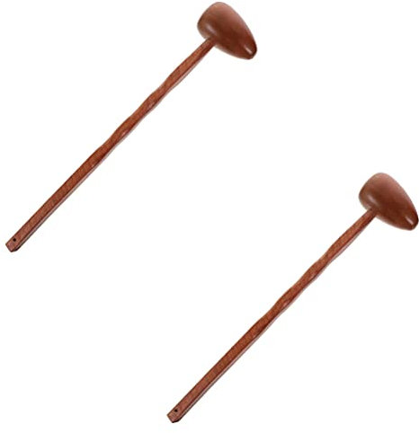 MILISTEN 2st Klauenhammer Aus Holz Sen Punch Hammer Percussion Meridian Massager Sphärische Massage Hammer Handheld Massage Hammer Toksen Massage Stick Hölzern Handbuch Handhaben