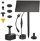 Ymenow Solarbrunnen für Draussen, Außen Springbrunnen solar mit panel, Wasserpumpe, 7 Sprühern und USB-Kabel für Garten, Vogeltränke, Teiche, Aquarien, Dekoration und Haustier-Trinkbrunnen