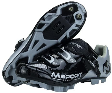 Fahrradschuhe MTB Radsportschuhe Herren/Damen Professionelle Mountainbike-Schuhe Kompatible SPD-Pedale - Schwarz 43 EU