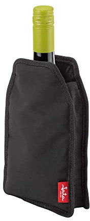 Jata HVIN2208 - Enfriador de Botellas de Vino, Con gel refrigerador, Mantiene el frío durante más tiempo, Parte exterior de algodón y nylon, Con sistema antideslizante