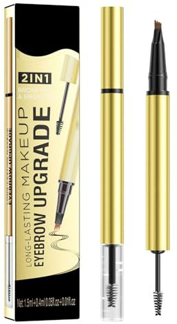 today only 1pc Four Fork Liquid Eyebrow Pencil Eyebrow Shaping Paste Double Headed 2 In 1 Eyebrow Pencil Eyebrow Glue Eyebrow Powder Pencil With Shaping Clear Gel 5ml