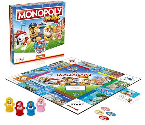 Winning Moves Monopoly Junior Psi Patrol Brettspiel, Mehrfarbig, Ab 8 Jahren