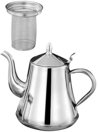 TOPBATHY Cafetera de 1500 Ml con Tapa de Sellado de Acero Inoxidable para Oficina Cafetería Camping