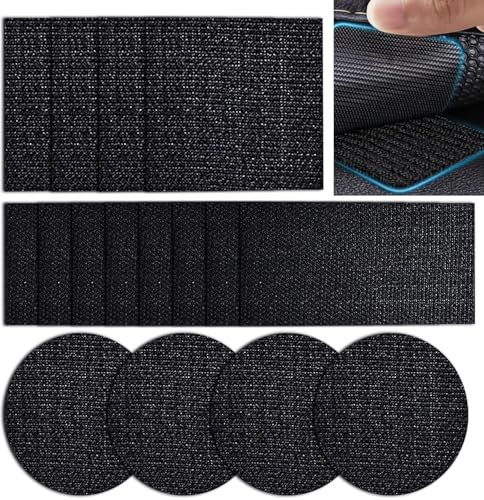 16PCS Rug to Carpet Gripper,Reusable Rug Grippers from Rug to Carpet for Laminate Carpeted Floor,Non Slip Carpet Grippers,Washable Strong Adhesion Carpet Sticky Grips Stair Sofa Cushion Car Liners