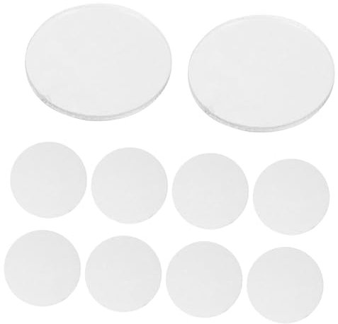 OFFIGAM 10pcs Acrylic Miniature Bases Round Cake Stand for Anime Figures Stable Display Stand for Collectible Miniatures