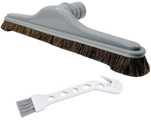 Replacement Horse Hair Brush Compatible With ProTeam Vacuum Backpack And Hoover Vacuum C2401– 14 Attachment For Commercial Cleaner – Fits Super Coach Pro, Shoulder Vac Pro + 1 Cleaning Brush