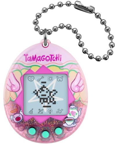 BANDAI Tamagotchi Angel Virtual Pet Tea Time Multicolor 46170, elektronisk leksak för åldrarna 8+ Ditt favorit elektroniska husdjur med nya mönster att samla!