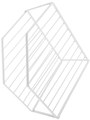 Didiseaon White Iron Corner Shelf Organizer with Double Layer Dish Rack Design for Kitchen Storage Organisation, Versatile Placement and Efficient Organisation Pot Storage Rack