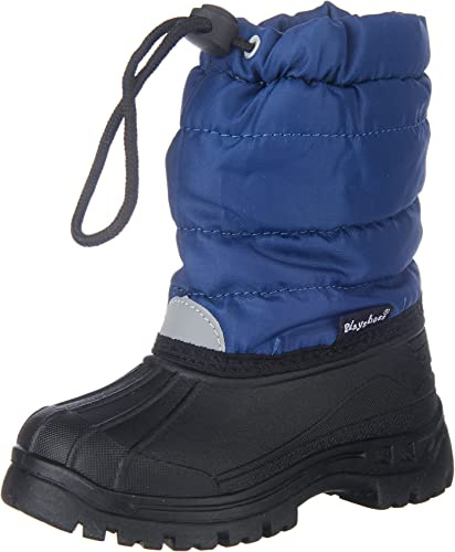 Playshoes unisex – barn Fodrade Barnvinterstövlar, Varma Snöstövlar Med FoderSnökängor