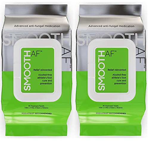 Athlete’s Foot Antifungal (60-Wipes), Tolnaftate 1%, Alcohol-Free, Skin-Repairing Formula with Emollients, Eucalyptus & Menthol, Treats & Prevents Athlete’s Foot, Jock Itch & Ringworm, APMA Approved.