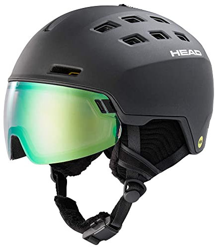 Head Skihelm Radar 5K Photo MIPS Black XS/S (52-55 cm) Alpinski Helm mit Visier Snowboardhelm