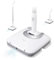 Woozoo, Kabelloser Bodenwischer/Wischmopp Elektrisch, 900 Vibr/min, Akkulaufzeit 70 min, Multidirektional, Für alle Arten von Böden - Cordless Rechargeable Electric Mop IC-M01 - Weiß