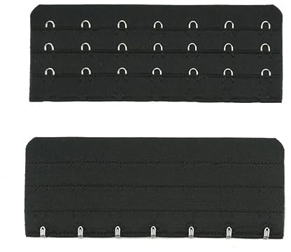 QQLADY 3 pièces 3/4/5/7/8 Crochets Extensions de Soutien-Gorge Femmes Ceinture élastique Extension Sangle Crochet Clip réglable Boucle de Ceinture Accessoires intimes