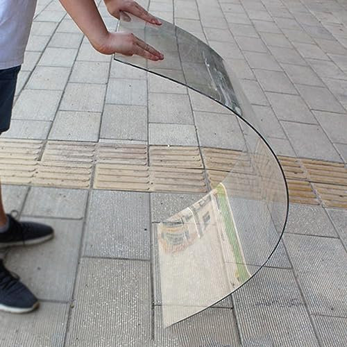 Panneau pour Toit,Plaques en Polycarbonate Résistant Aux UV,Panneau Acrylique Transparent Léger,Feuille pour Serre Jardin,Marquise,Balcon Carport Auvents,Vérandas et Enclosu (0.6x2m)