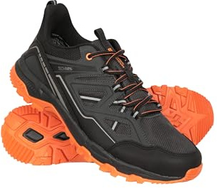 Mountain Warehouse Sprint Waterproof Trail Running Trainers Grey Adult Shoe Size 8