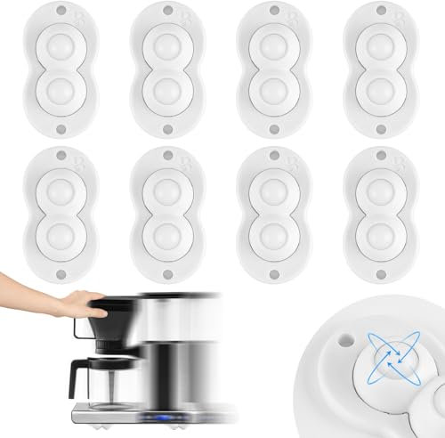 Mini Roulette pour Électroménager de Cuisine Roulettes Pivotantes Autocollantes Petite Roulettes pour Meubles 8 Pièces (Contient Uniquement les Petites Roulettes)