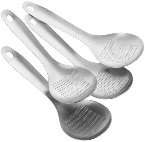 PartyKindom Lot De 4 Moulins À Épices Et Gingembre Passoire À Ail Cuillère À Fromage Râpe Écumoire Petite Râpe Moulin À Grains De Café Écumoire Acier Inoxydable