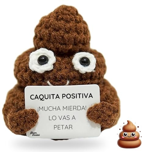 LOS BUEN ROLLITO® Regalo Original y Divertido Amigos Positivos | Idea Graciosa, Cumpleaños Hombre Mujer Pareja Adolescente | Regalo Decoración Casa, Oficina (Caquita)