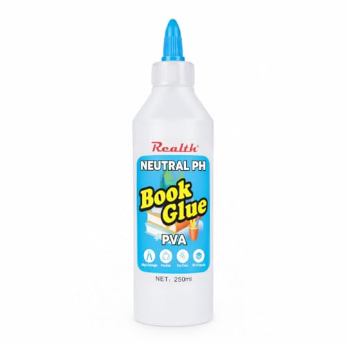 Realth Colle Reliure Livre/PVA Glue Clear, 250ml
