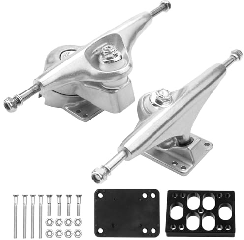 Smallterm Land Surfen Axe de skateboard pour S6 Rouge BruCke Longboard Skateboard Trucks Adaptateur de joints argentés