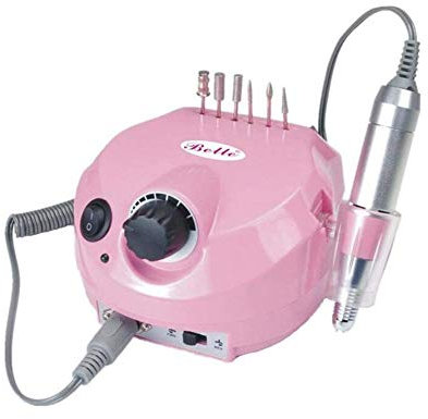 Pulidor Limado Profesional Acrilico Pulidor de Uñas Profesional 30000RPM Manicura Pedicure Equipo Eléctrico Arte de uñas Archivo Perforar Gel de curado Esmalte de uñas Herramientas de manicura, pink
