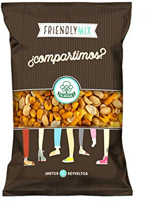 El Nogal Frutos Secos Cóctel de Frutos Secos Sabor Tex-Mex Bolsa, 125 G. SIN GLUTEN. APTO PARA CELÍACOS.