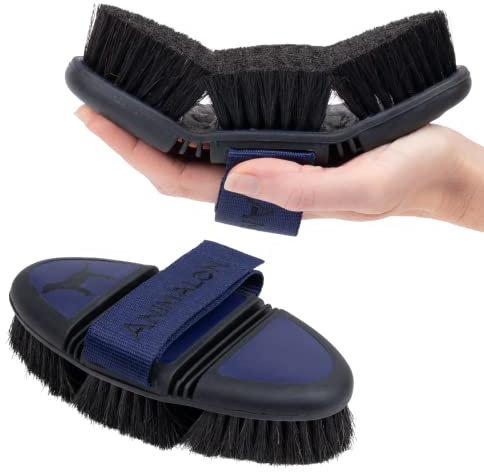 Animalon Kurzhaar-Bürste für Hunde| Fellwechsel-Helfer beim Hund | Hundebürste für Hunde mit Kurzhaar | innovative Hundebürste für schonende Fellpflege (Kardätsche, Blau) (Blau, Kardätsche groß)