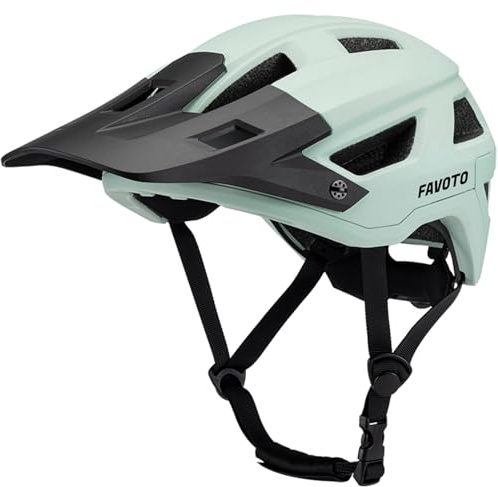 Favoto Mountain Bike Helmet - Duall Shell Lightweight MTB Helmet Bicycle Helmet Adjustable for Adults Men Women Youth CPSC Certificated, Large