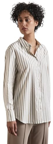 Street One A345256 Camicia a Righe, Breezy Beige, 42 Donna