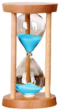Sablier Minuteur, Sablier de Sable chronomètre Sandable Incassable 1 Minute Hour Glass Sand Clock Salon Décoration de Chambre Ornement de la Chambre à Coucher, Bleu