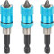 Alrens 3 PCS Embout Vis Placo pour Visseuse 1/4 de pouce Pour visseuse sans fil et perceuse manuelle Porte Embout Magnetique Visseuse Aimanté comprend 3 x PH2 Embouts Visseuse a Placo Bleu