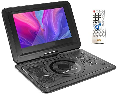 KJUEQ Reproductor de DVD portátil for Coche de 13,9 Pulgadas, Reproductor de CD VCD, Reproductor de TV, Adaptador de Radio USB, Compatible con Juegos de TV/FM/USB(EU Plug)