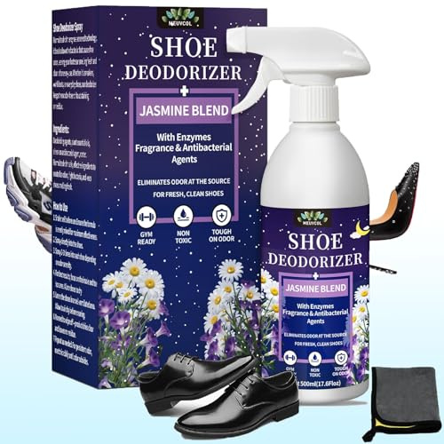 Schuhdeo Gegen Geruch & Schweiß, 500 ml Schuh Deo Spray Geruchsstop – Schuhspray Gegen Geruch für Sneaker, Stiefel,Fussballschuhe & Leder – Schuhgeruch Neutralisierer & Schuherfrischer shoe deodorizer