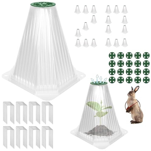 Hiemible Campana de Jardín, Protección contra Heladas Jaula De Plantas En Forma De Campana, Protector con Clavos de Suelo y Agujeros de Ventilación para Tomate Fresa Flor y Cultivos de Invierno