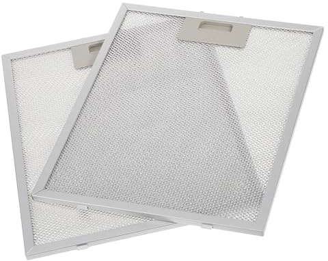 Hemobllo Filtros de Aluminio para Campana Extractora, Filtro de Grasa Metálico de Alta Eficiencia para Cocina y Hogar, Paquete de 2 Piezas